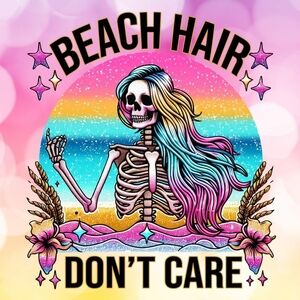 Vibrant Skeleton Beach Hair  Gift Set